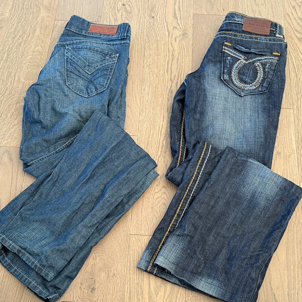 EUC size 26 women’s lot of jeans Tommy Hilfiger and big star